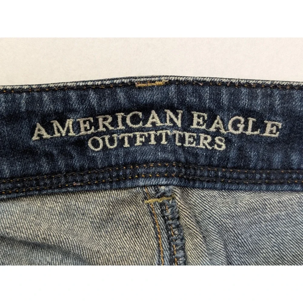 American Eagle Womens Jeans Kick Boot Stretch Size 8 Regular Blue - Picture 3 of 9